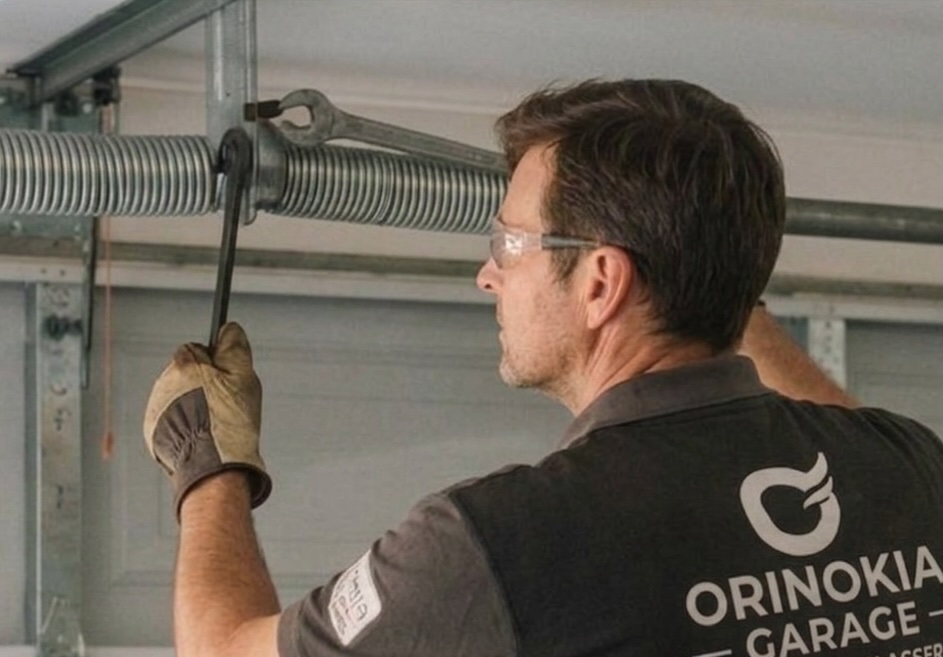Garage door spring repair